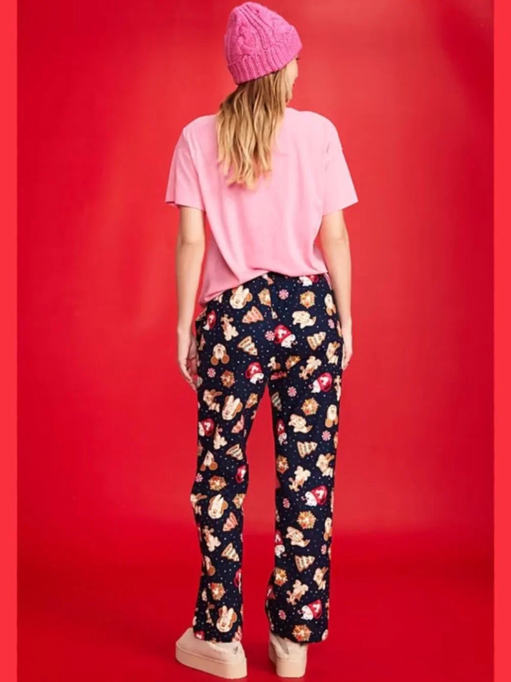 Old Navy x Disney Mid-Rise Printed Flannel Pajama Pants for Women (M) NWT